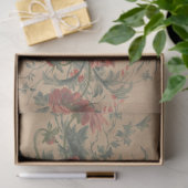 19e eeuws Antiek bloemmotief Classic Tissuepapier (Geschenk)