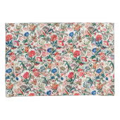 19e eeuws bloemenpatroon blauw groen rood kussensloop (Voorkant-Rechts)