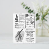 19e-eeuwse Adverteren krant Fun Fab Briefkaart (Staand voorkant)