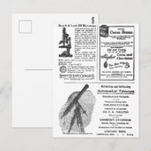 19e-eeuwse Adverteren krant Fun Fab Briefkaart (Voorkant / Achterkant)