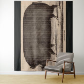 19e-eeuwse biggelprint Berkshire zeug nr. 2 Wandkleed (In situ)