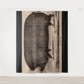 19e-eeuwse biggelprint Berkshire zeug nr. 2 Wandkleed (Voorkant)