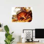 19e-eeuwse blauwdruk poster (Thuiskantoor)