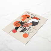 19e eeuwse bruiloft, Folie uitnodiging (Gedraaid)