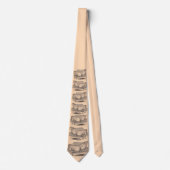 19e-eeuwse Cotswold ooienprint Stropdas (Voorkant)