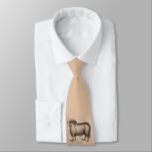 19e-eeuwse Dorset ram schapenprint Stropdas (Gebonden)