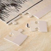 19e-eeuwse drukkerij Holstein-koe Legpuzzel (Zijkant)