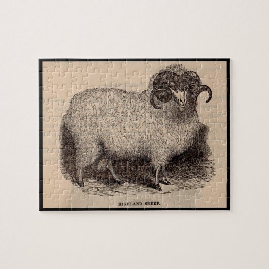 19e-eeuwse gedrukte hooglandschapen legpuzzel (Horizontaal)