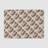 19e-eeuwse gedrukte hooglandschapen tissuepapier (Voorkant)