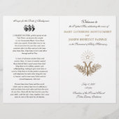 19e-eeuwse gouden Mariamonogram katholieke trouwda (Voorkant)