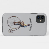  19e-eeuwse High Wheel Fiets met Rider Case-Mate iPhone Case (Achterkant (horizontaal))