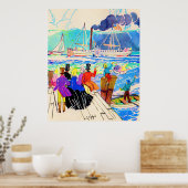 19e eeuwse jachtracefoto poster (Keuken)