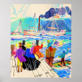 19e eeuwse jachtracefoto poster (Voorkant)