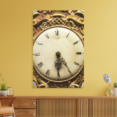 19e-eeuwse klokgezicht, Duitsland Canvas Afdruk (Insitu (Woonkamer))