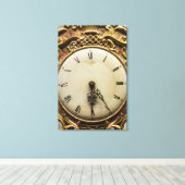 19e-eeuwse klokgezicht, Duitsland Canvas Afdruk (Insitu (Houten vloer))