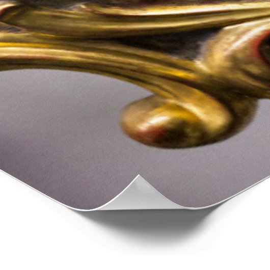 19e-eeuwse klokgezicht, Duitsland Poster (Hoek)