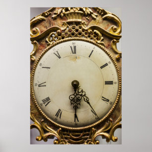 19e-eeuwse klokgezicht, Duitsland Poster