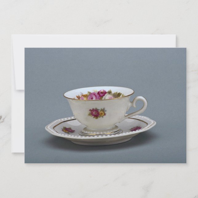 19e-eeuwse koffiebeker en saucer, Rosenthal, Ger (Voorkant)