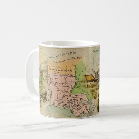 19e-eeuwse Louisiana mok (Voorkant links)
