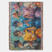 19e-eeuwse mensen gebruiken smartphones deken (Voorkant Verticaal)