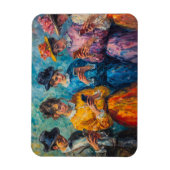 19e-eeuwse mensen gebruiken smartphones magneet (Verticaal)