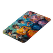 19e-eeuwse mensen gebruiken smartphones magneet (Linkerzijde)