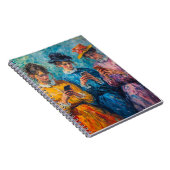 19e-eeuwse mensen gebruiken smartphones notitieboek (Rechterzijde)