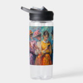 19e-eeuwse mensen gebruiken smartphones waterfles (Rechts)