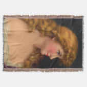 19e-eeuwse mooie vrouwelijke print deken (Voorkant)