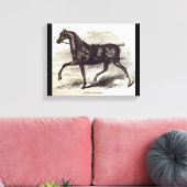 19e-eeuwse print Een Engels Roadster paard (Insitu (Woonkamer))