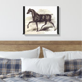 19e-eeuwse print Een Engels Roadster paard (Insitu (Slaapkamer))