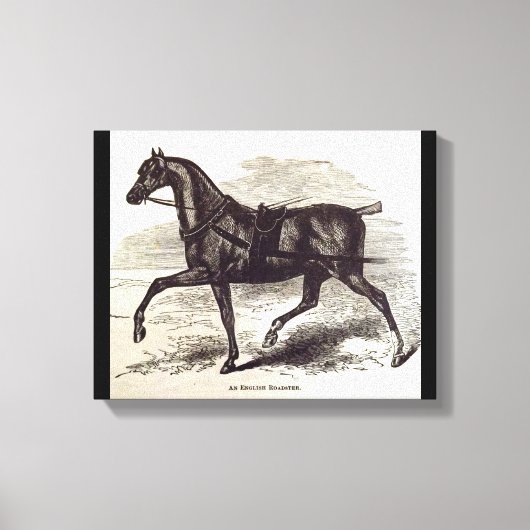 19e-eeuwse print Een Engels Roadster paard (Voorkant)