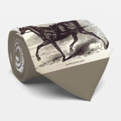19e-eeuwse print Een Engels Roadster paard Stropdas (Opgerold)