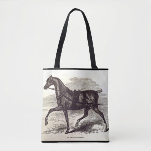 19e-eeuwse print Een Engels Roadster paard Tote Bag