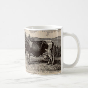 19e-eeuwse print Holstein vaars Koffiemok