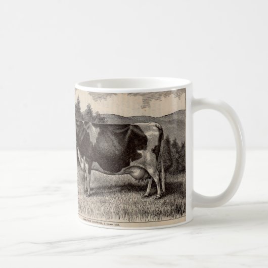 19e-eeuwse print Holstein vaars Koffiemok (Rechts)