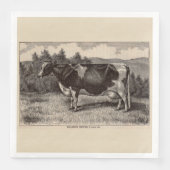 19e-eeuwse print Holstein vaars Servet (Voorkant)