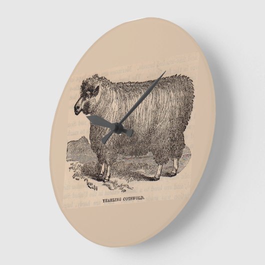 19e eeuwse printjaarschaap Katoen Grote Klok (Hoek)