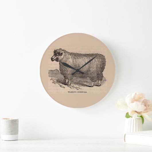 19e eeuwse printjaarschaap Katoen Grote Klok (Huis)