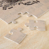 19e eeuwse printjaarschaap Katoen Legpuzzel (Zijkant)