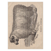 19e eeuwse printjaarschaap Katoen Tafelkleed (Voorkant)