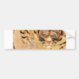 19e-eeuwse schilderij van een tijger door Kuniyosh Bumpersticker