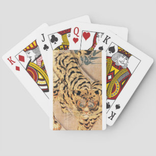19e-eeuwse schilderij van een tijger door Kuniyosh Speelkaarten