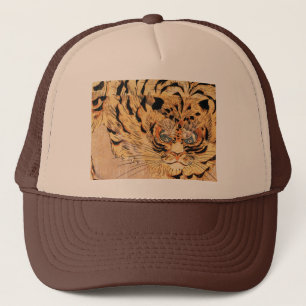 19e-eeuwse schilderij van een tijger door Kuniyosh Trucker Pet