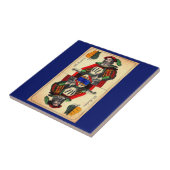 19e - eeuwse tarotkaart nr . 1 tegeltje (Zijkant)