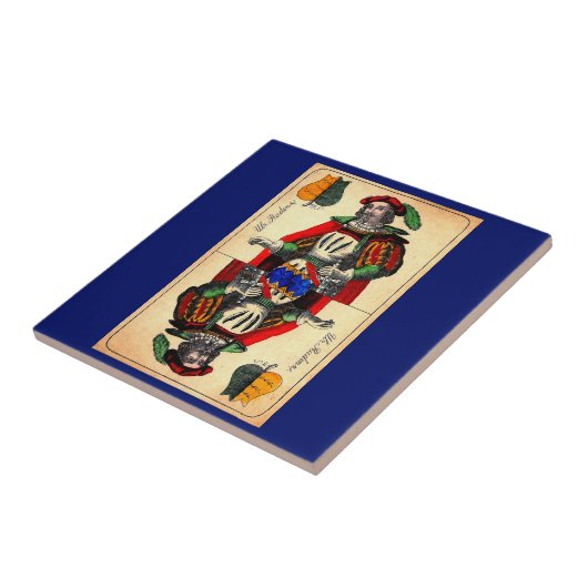 19e - eeuwse tarotkaart nr . 1 tegeltje (Zijkant)