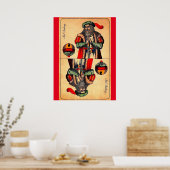19e - eeuwse tarotkaart nr . 2 poster (Keuken)