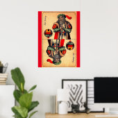 19e - eeuwse tarotkaart nr . 2 poster (Thuiskantoor)