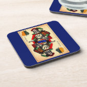 19e - eeuwse tarotkaart nr . bier onderzetter (Linkerzijde)