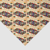 19e-eeuwse tarotkaart nr. tissuepapier (Detail)